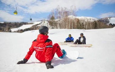 snowboarder on holiday