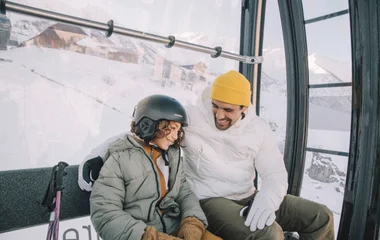 ski lift in the Alps