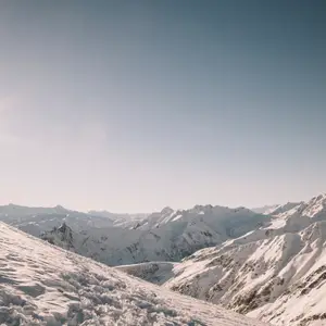 overlooking the Alps mountains