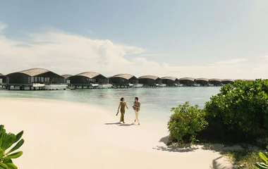 Joy over the water maldives