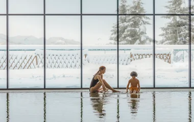 Snow resort indoor pool