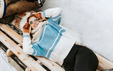 mujer nieve inspiracional