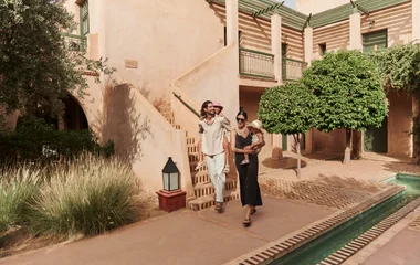 Famille à Marrakech La Palmeraie au Maroc