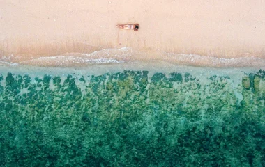 beach in bali seen from above