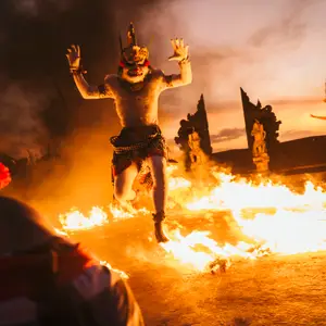 fire celebration in Uluwatu