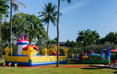 Inflatable structure for kids in Bali