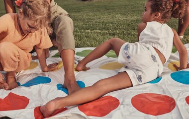 kids playing a game together with Mini Club Med