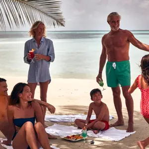 Familienferien am Strand Malediven