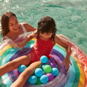 Girl in a swimming pool in Club Med Phuket