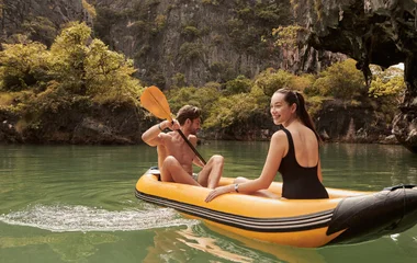couple on kayak