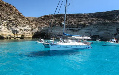 Rabbit Beach on Lampedusa in Sicily