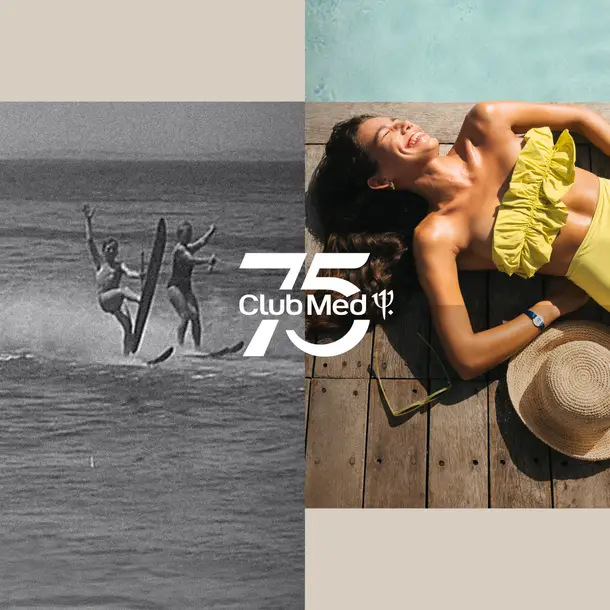 Frau am Poolrand auf den Malediven