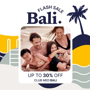 Family on holiday in Bali