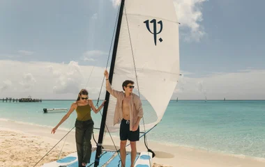 Couple aux Bahamas