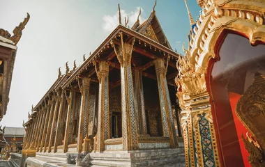A closeup picture of a Wat in Thailand