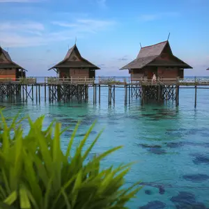 Houses on water in Malaysia