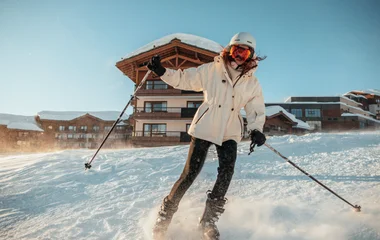 Skieuse à La Rosière