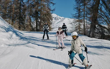Groupe de skieurs à Serre Chevalier