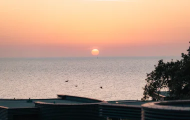 Coucher de soleil à Cefalù