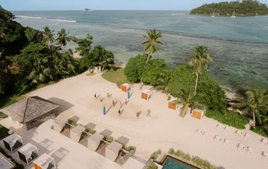 Beachvolleyball auf den Seychellen
