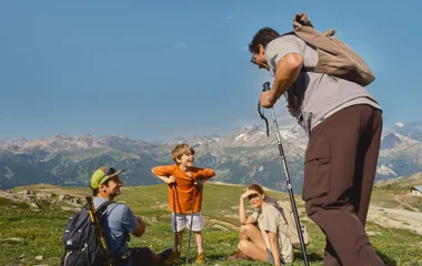 Montagnes à Serre Chevalier en été
