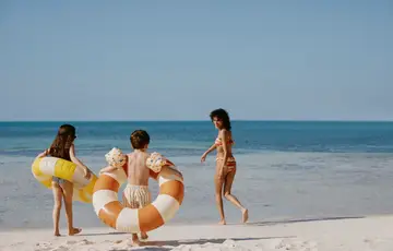 family with kids on holiday