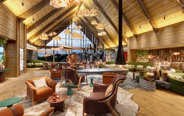 Visão do Lobby do Club Med Gramado