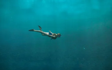 woman snorkeling
