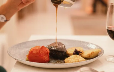 Repas avec de la viande