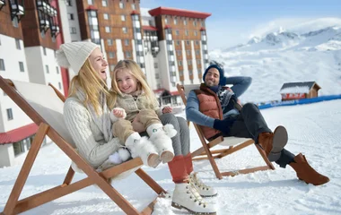 Die Familie auf dem Gipfel