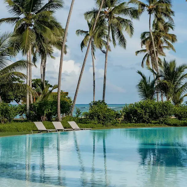 Pool and Beach in Dominican Republic resort