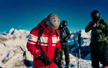 Groupe de skieurs