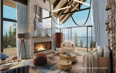 Sala de estar da Penthouse no Club Med Gramado