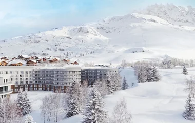 Resort Alpe d'Huez sous la neige