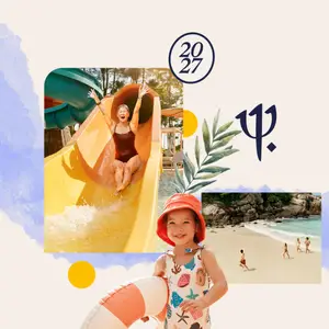 Family on a sun trip