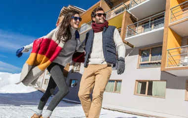 Vista do resort Club Med Val Thorens Sensations nos Alpes franceses.