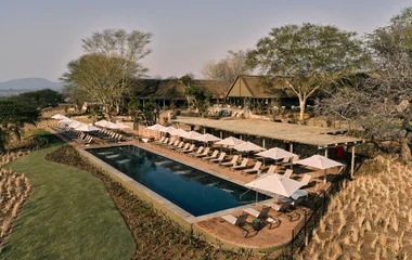 Resort en la sabana africana.