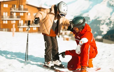 Beginner ski lessons at Club Med