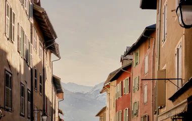Peisey-Vallandry pueblo con nieve Navidad Saboya Club Med
