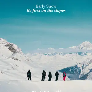 Be amongst the first to hit the slopes