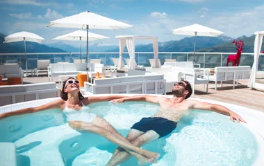 couple jacuzzi les arcs été