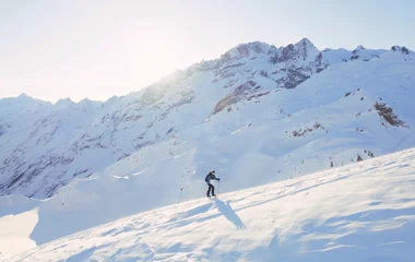 la plagne montagnes enneigés