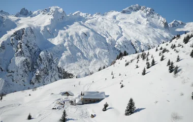 valmorel nature neige