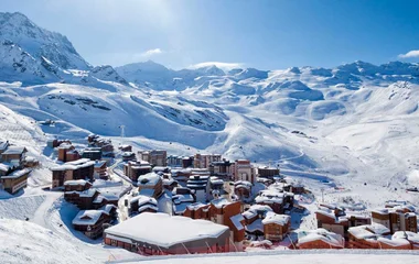 Resort de Val d'Isère dans les Alpes françaises