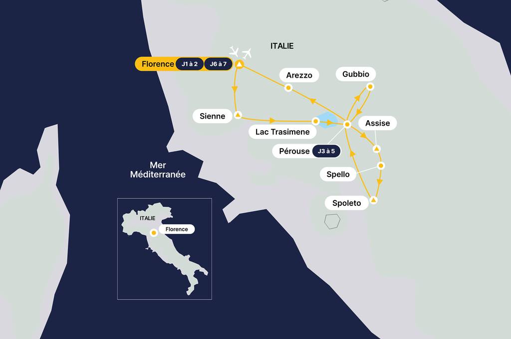 Merveilles de Toscane et Ombrie