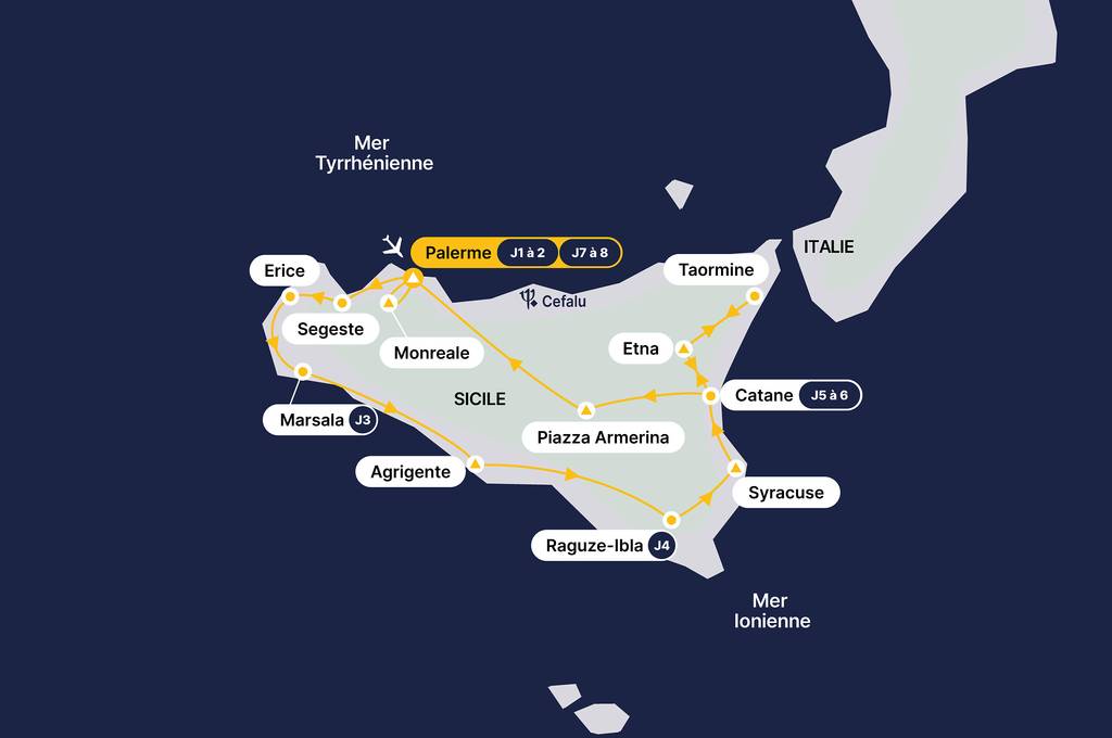 Vestiges et saveurs de Sicile